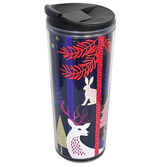 Starbucks Other - Starbucks 2017 Holiday Travel Tumbler‎ 16OZ Whimsical Deer